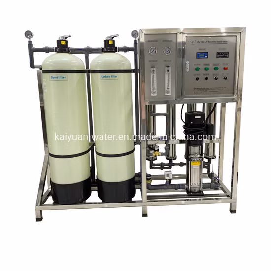 1000lph Sistema de ósmosis inversa Purificador de filtro de agua Equipo de tratamiento de agua de desalinización Sistema de purificación de agua Planta de tratamiento de agua potable RO